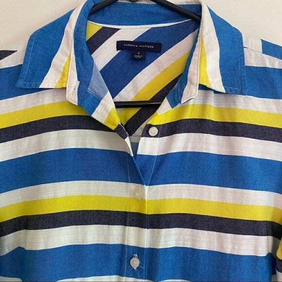 TOMMY HILFIGER long sleeve Striped Shirt Dress - Picture 7 of 13
